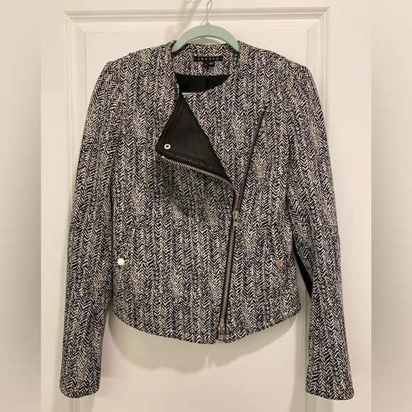 Theory Joean Parcel Houndstooth Blazer Jacket Sz 4 - Picture 5 of 13